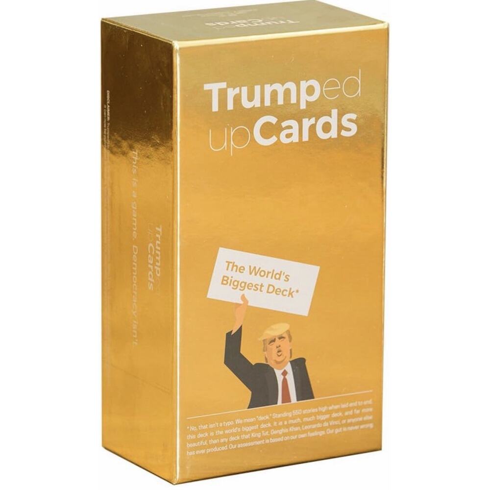 Trumped Up Cards Box The World's Biggest Deck, A Donald Trump Satire Game New